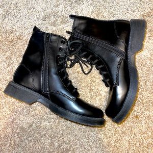 All Black Combat Boots